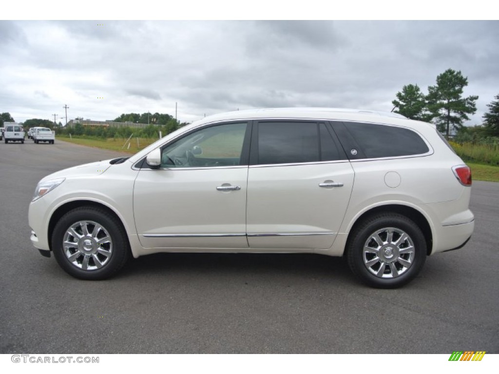 2015 Enclave Leather - White Diamond Tricoat / Light Titanium/Dark Titanium photo #3