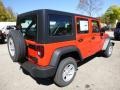 Firecracker Red 2015 Jeep Wrangler Unlimited Sport 4x4 Exterior