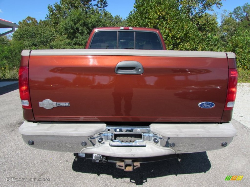 2005 F350 Super Duty King Ranch Crew Cab 4x4 - Dark Copper Metallic / Tan photo #4
