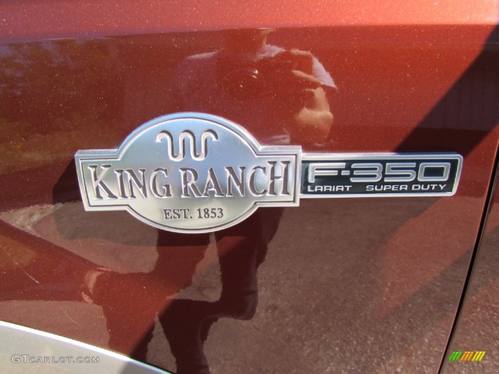 2005 F350 Super Duty King Ranch Crew Cab 4x4 - Dark Copper Metallic / Tan photo #10