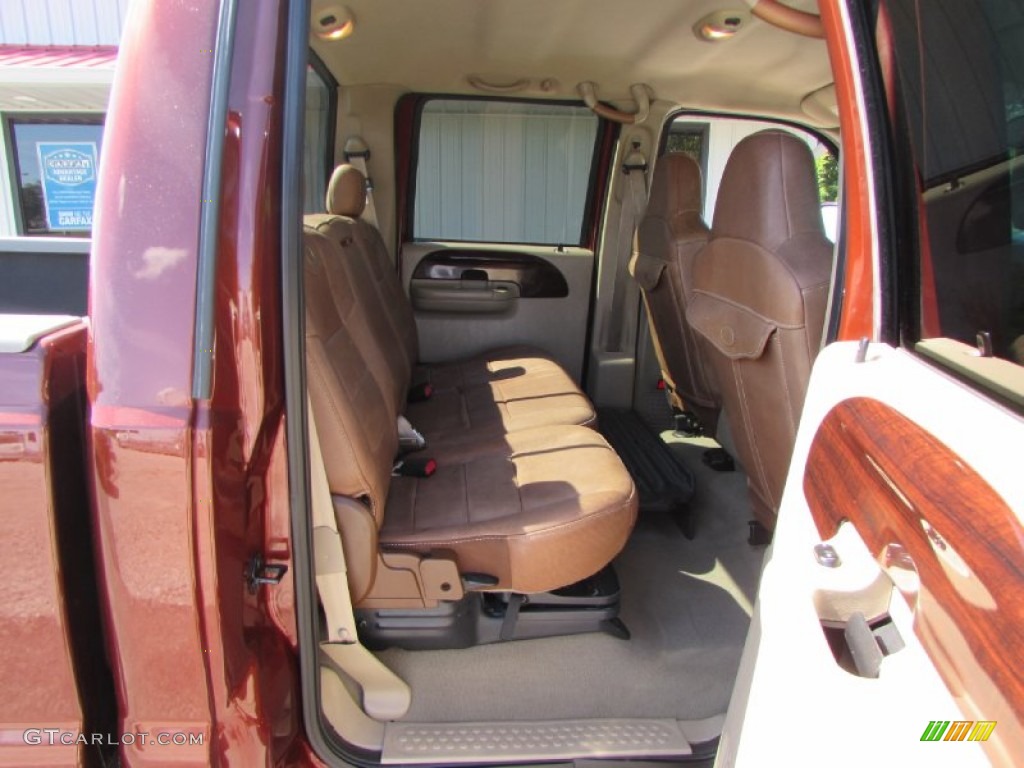 2005 F350 Super Duty King Ranch Crew Cab 4x4 - Dark Copper Metallic / Tan photo #21