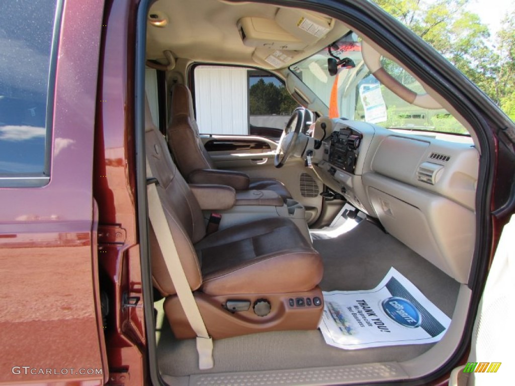 2005 F350 Super Duty King Ranch Crew Cab 4x4 - Dark Copper Metallic / Tan photo #25