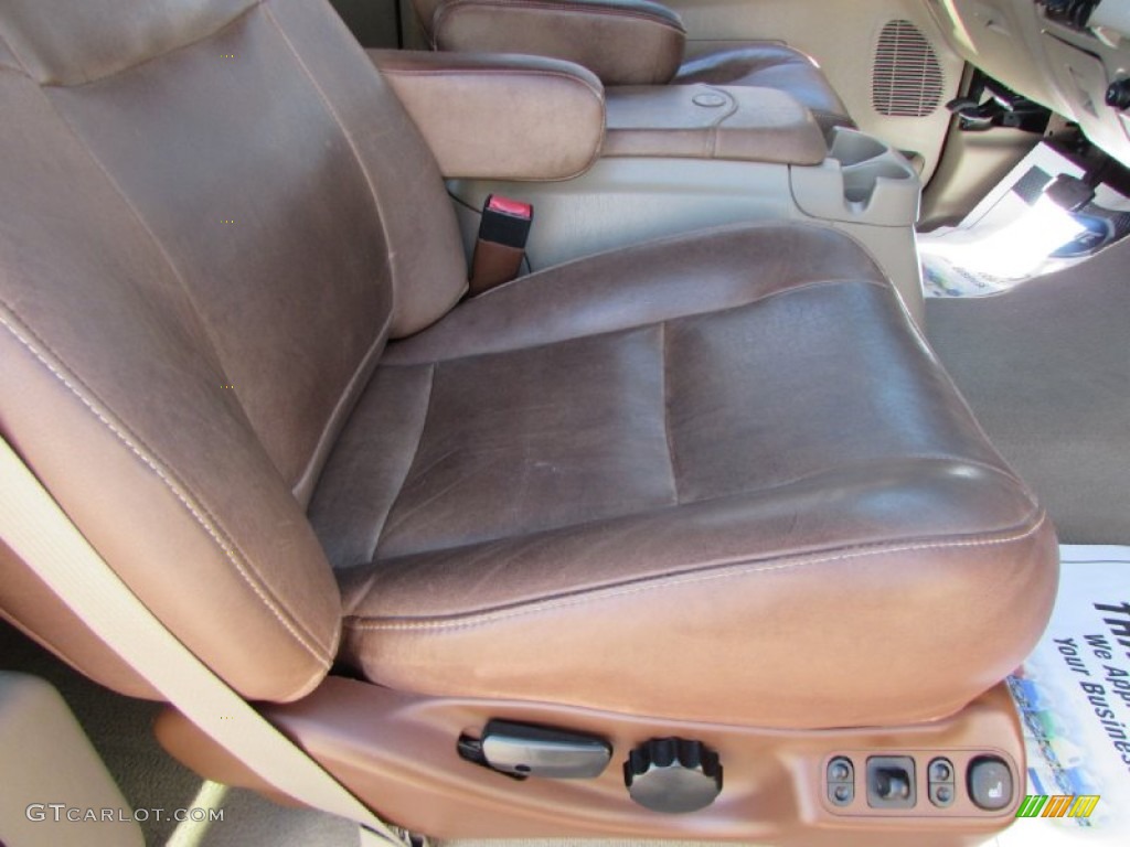 2005 F350 Super Duty King Ranch Crew Cab 4x4 - Dark Copper Metallic / Tan photo #27