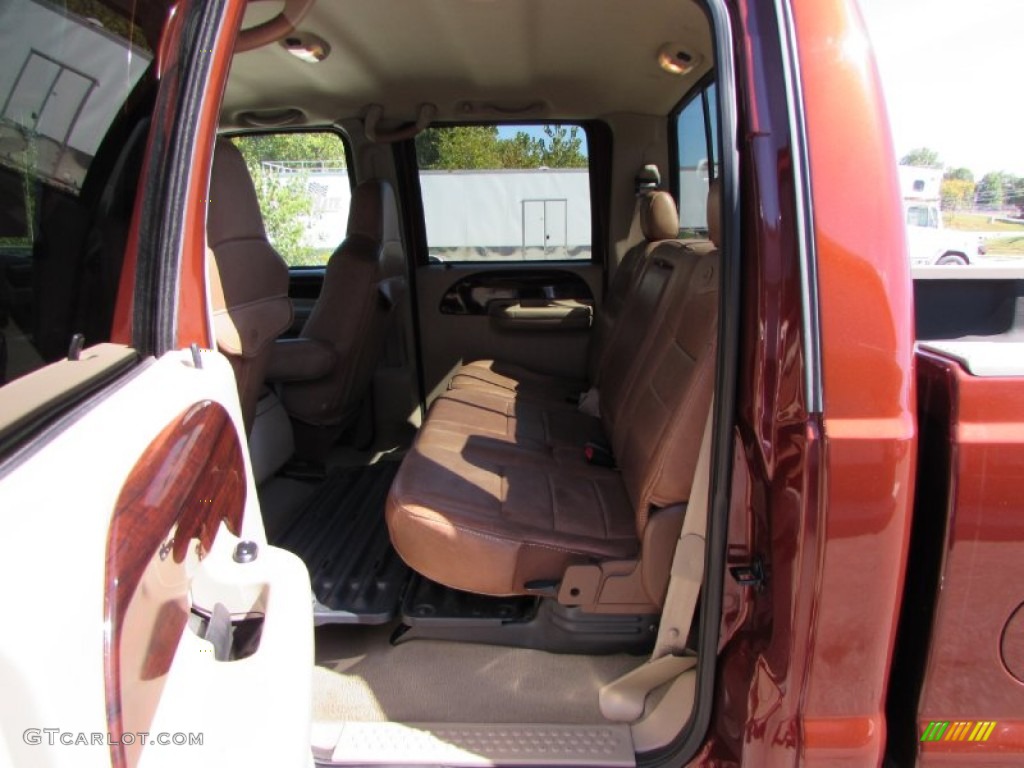 2005 F350 Super Duty King Ranch Crew Cab 4x4 - Dark Copper Metallic / Tan photo #30