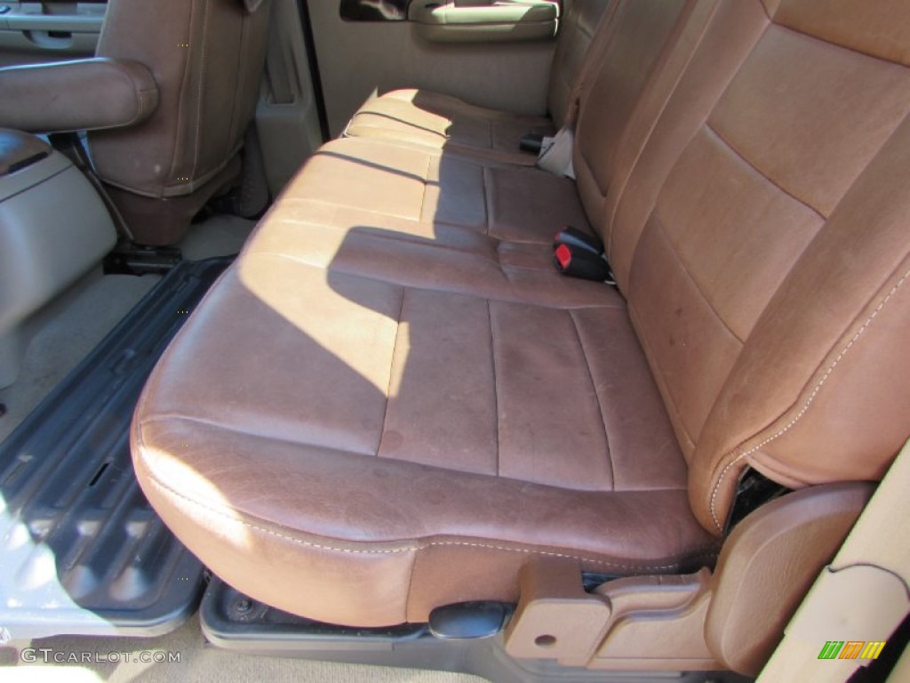 2005 F350 Super Duty King Ranch Crew Cab 4x4 - Dark Copper Metallic / Tan photo #31