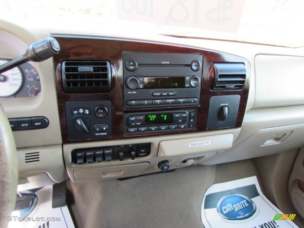 2005 F350 Super Duty King Ranch Crew Cab 4x4 - Dark Copper Metallic / Tan photo #44