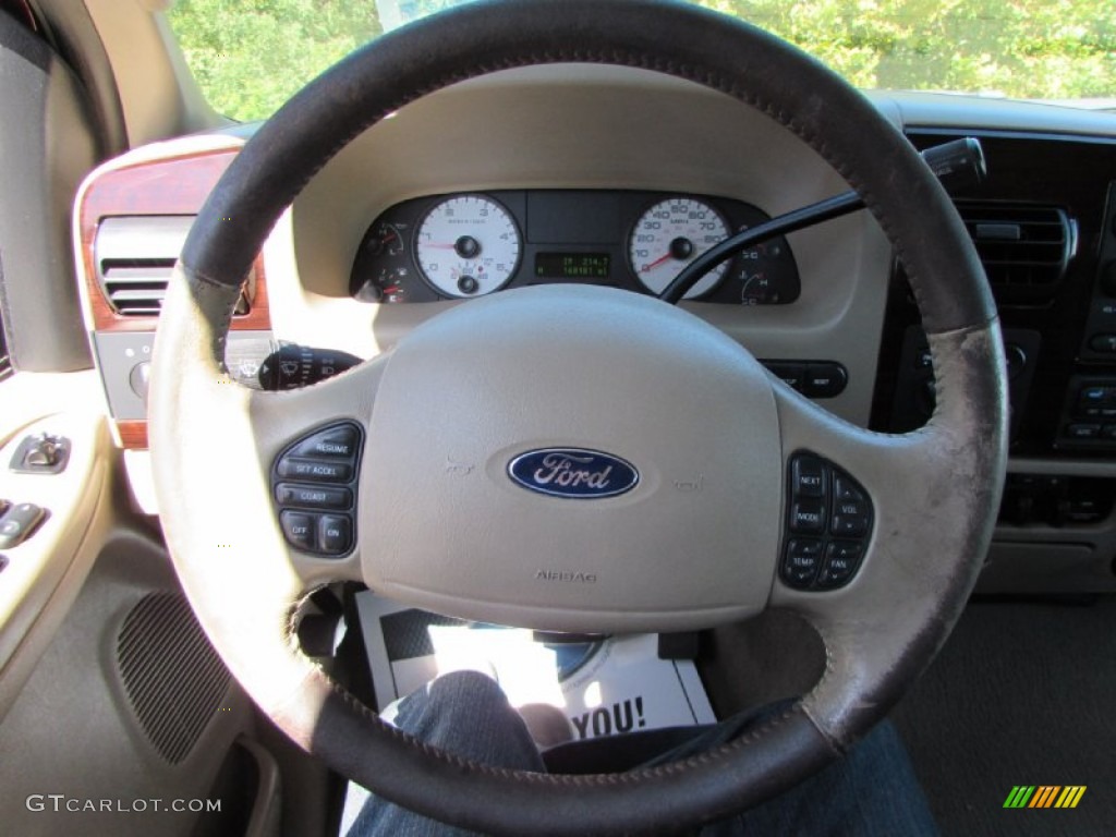 2005 F350 Super Duty King Ranch Crew Cab 4x4 - Dark Copper Metallic / Tan photo #47