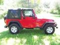 2005 Flame Red Jeep Wrangler Sport 4x4  photo #5