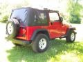2005 Flame Red Jeep Wrangler Sport 4x4  photo #6
