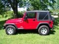 2005 Flame Red Jeep Wrangler Sport 4x4  photo #10