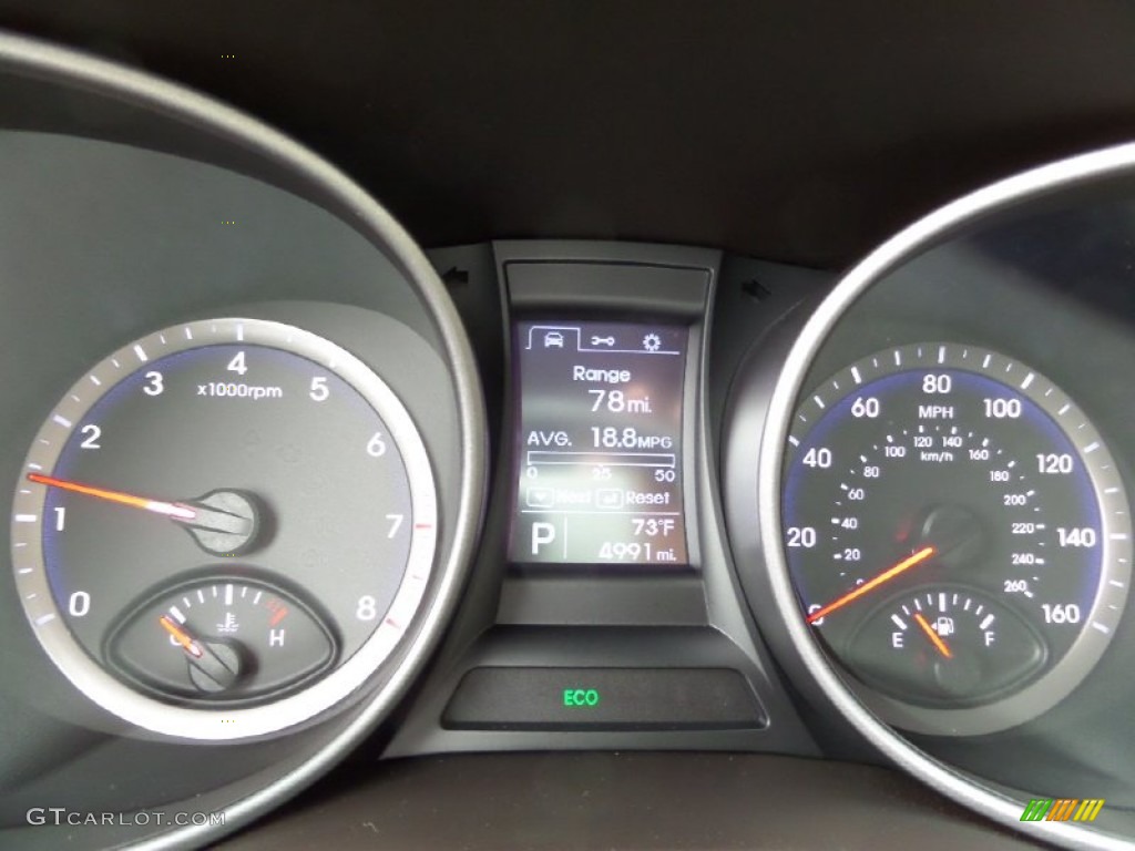 2013 Santa Fe GLS - Hampton Green Pearl / Beige photo #16