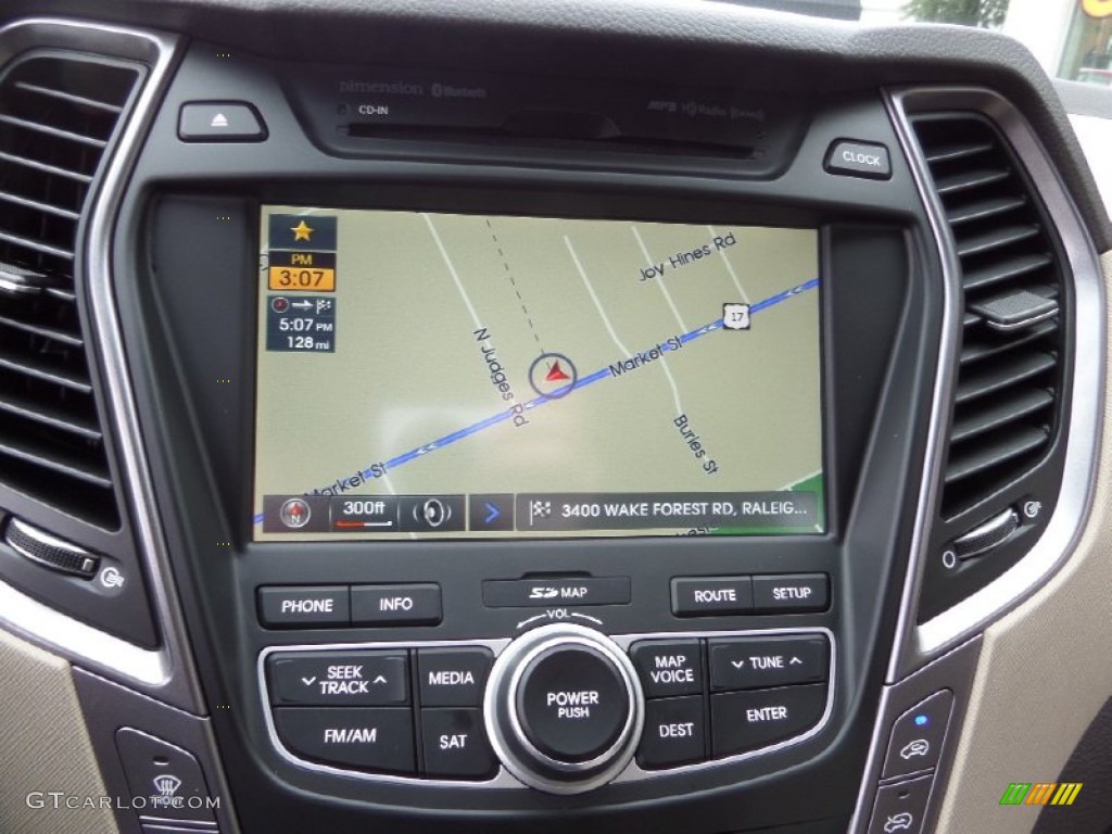 2013 Santa Fe GLS - Hampton Green Pearl / Beige photo #17