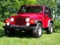 2005 Flame Red Jeep Wrangler Sport 4x4  photo #25