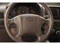 2005 Hyundai Tucson Gray Interior Steering Wheel Photo