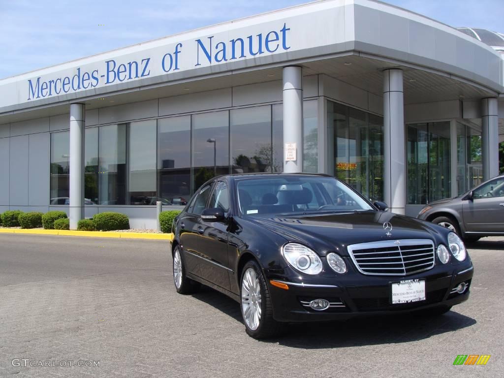 2008 E 350 4Matic Sedan - Black / Black photo #1