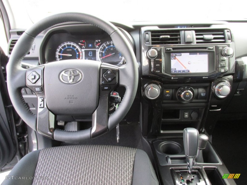 2015 Toyota 4Runner Trail Premium 4x4 Black Dashboard Photo #97691550