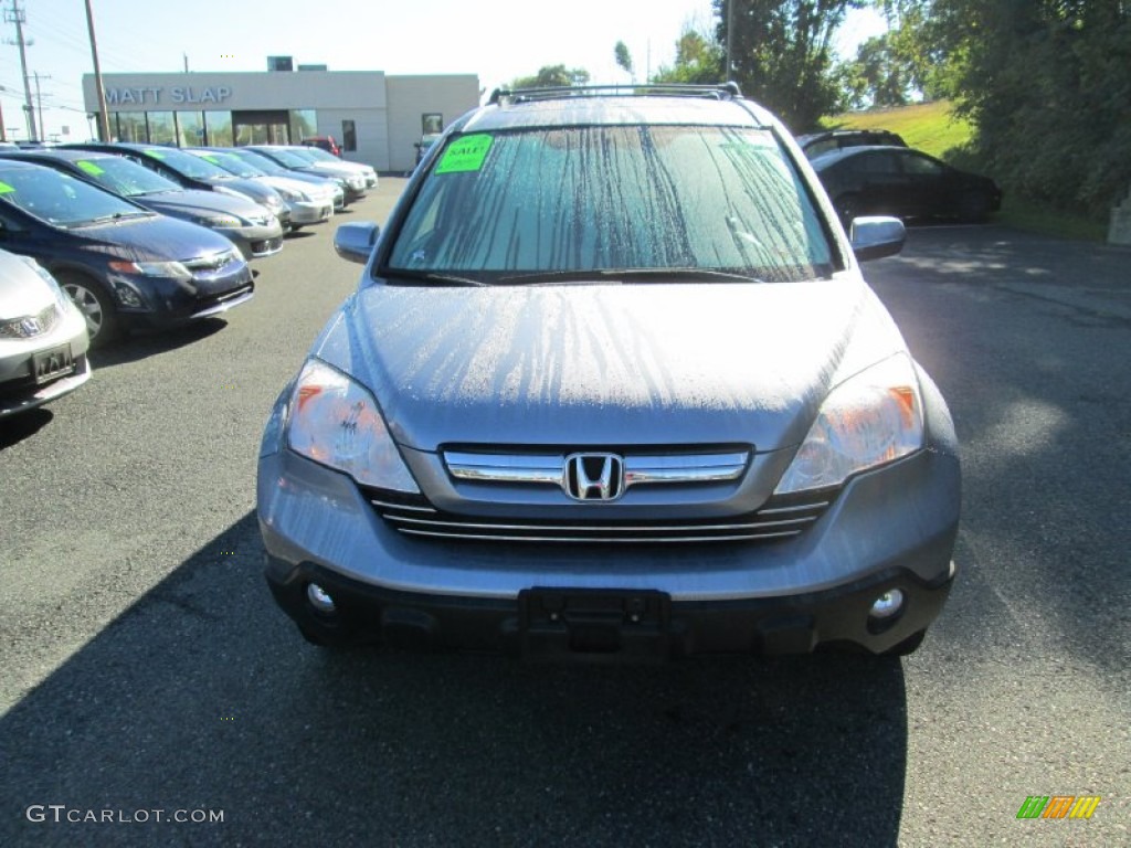 2008 CR-V EX-L 4WD - Glacier Blue Metallic / Gray photo #3