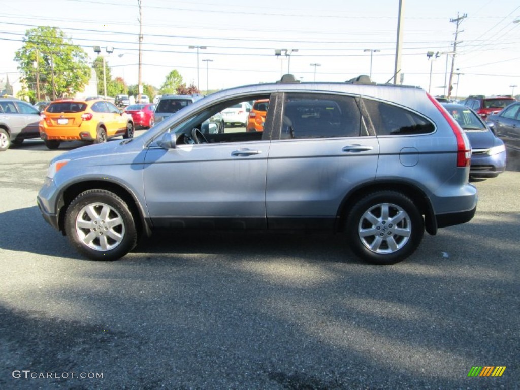 2008 CR-V EX-L 4WD - Glacier Blue Metallic / Gray photo #9