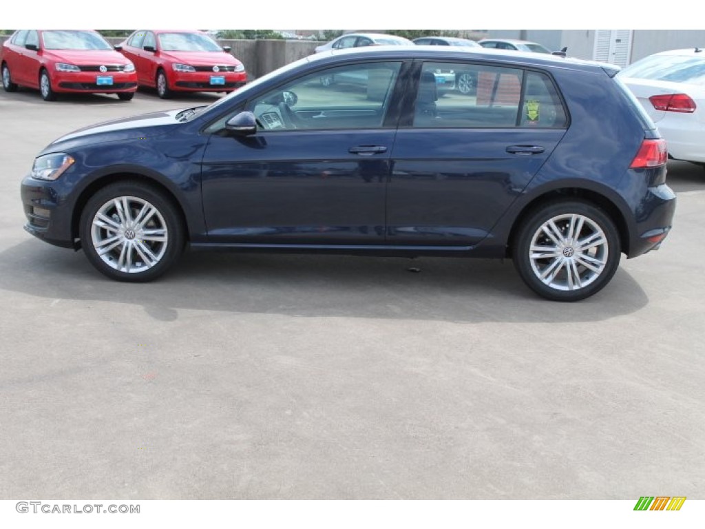 Night Blue Metallic 2015 Volkswagen Golf 4 Door TDI SE Exterior Photo #97693677