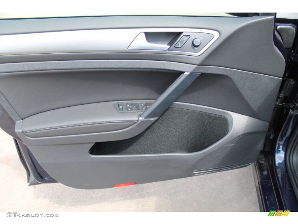 2015 Volkswagen Golf 4 Door TDI SE Black Door Panel Photo #97693722