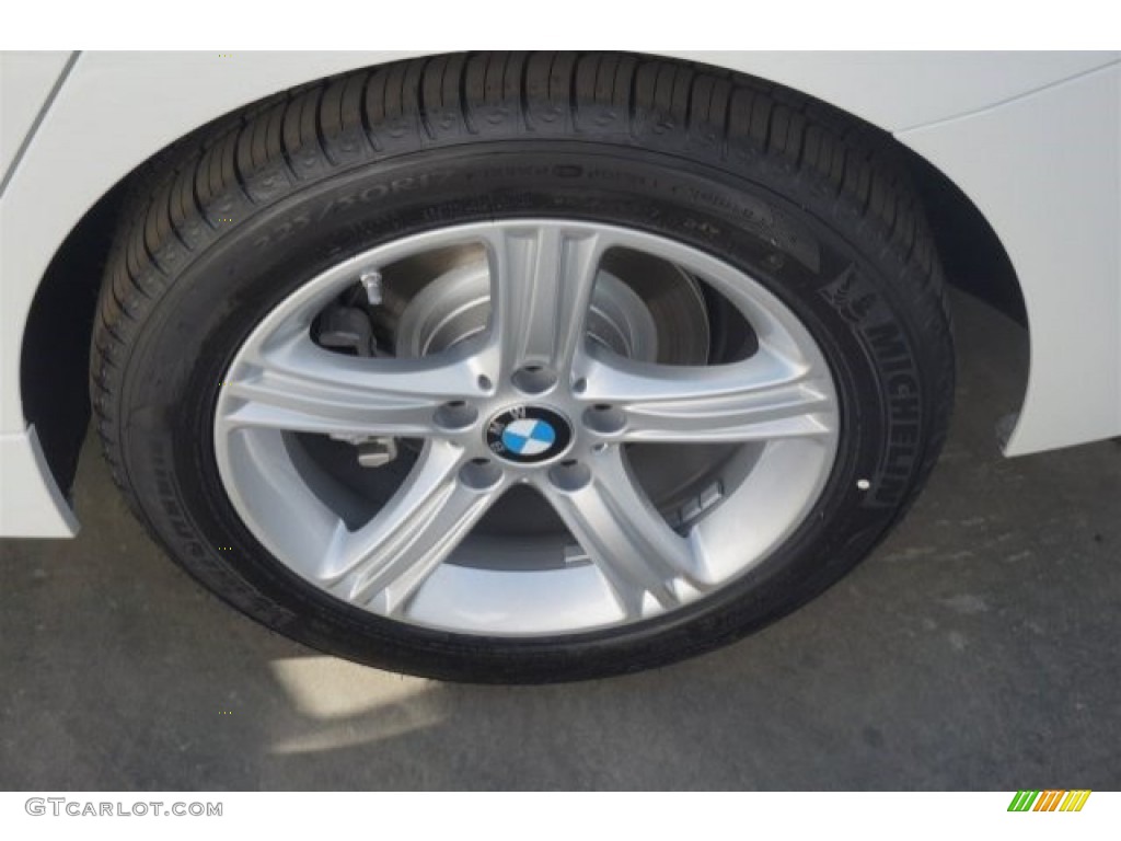 2015 3 Series 320i Sedan - Alpine White / Black photo #4
