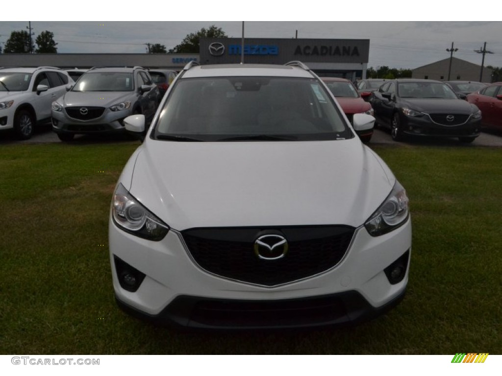 2015 CX-5 Grand Touring - Crystal White Pearl Mica / Sand photo #5