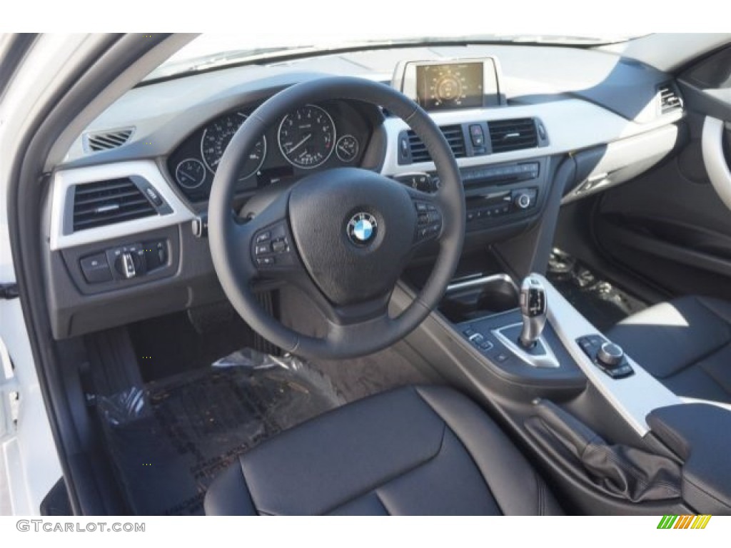 2015 3 Series 320i Sedan - Alpine White / Black photo #6
