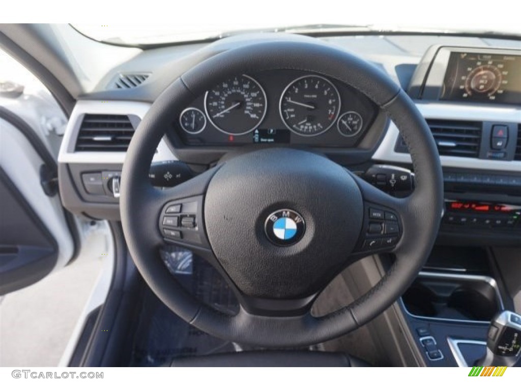 2015 3 Series 320i Sedan - Alpine White / Black photo #8