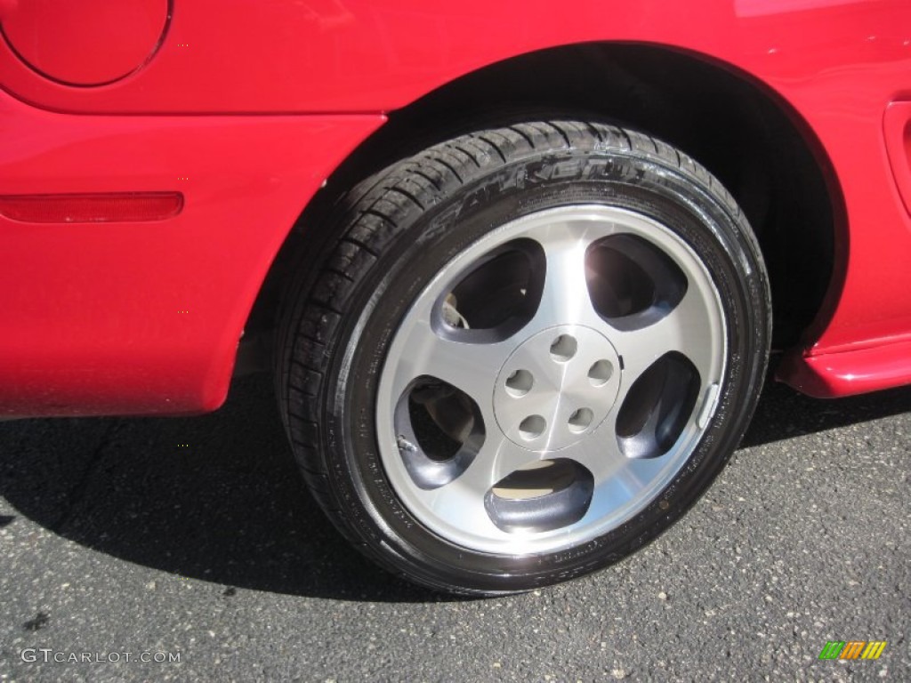 1997 Mustang SVT Cobra Convertible - Rio Red / Saddle photo #6