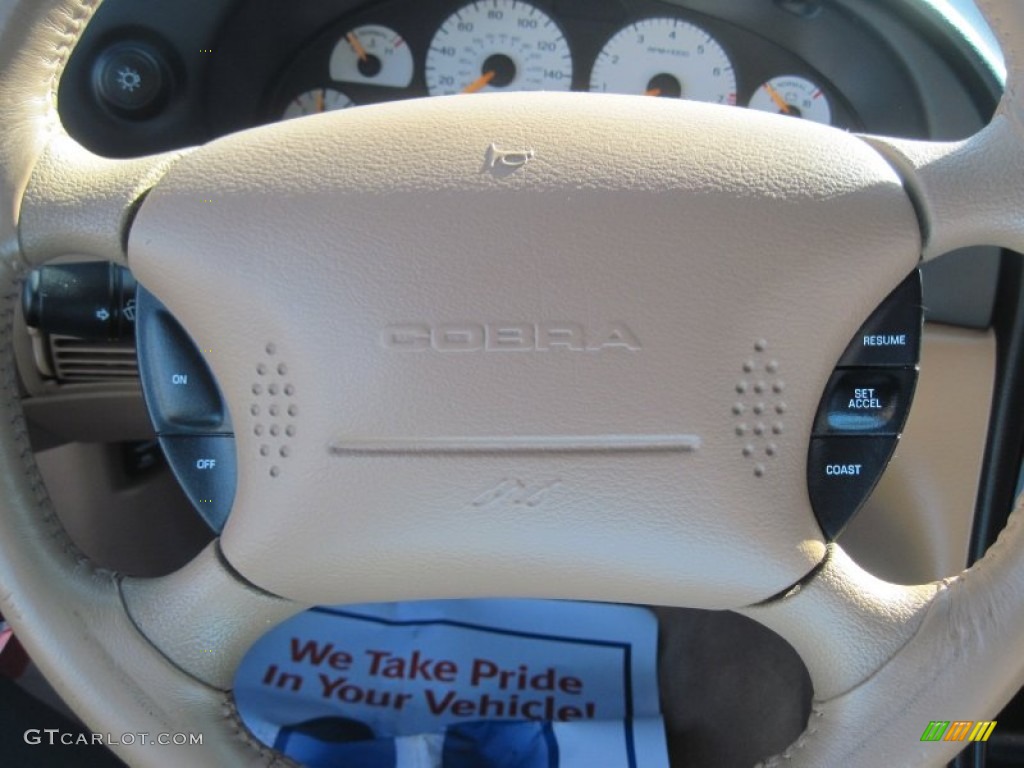 1997 Mustang SVT Cobra Convertible - Rio Red / Saddle photo #14