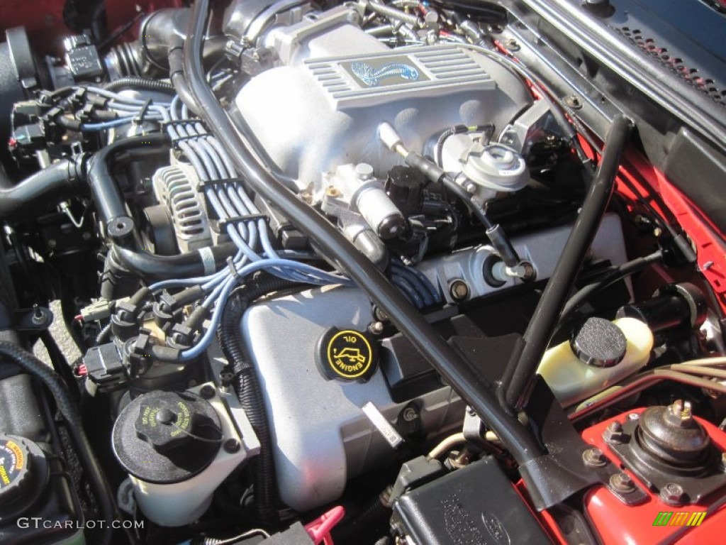 1997 Ford Mustang SVT Cobra Convertible Engine Photos