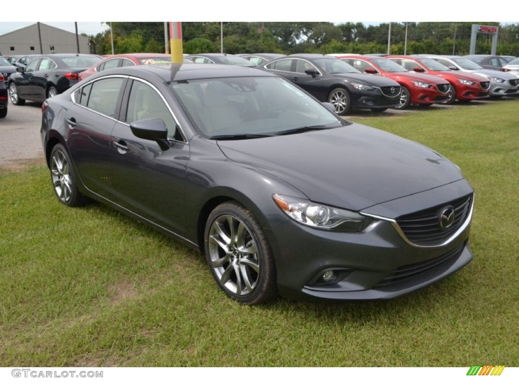 Meteor Gray Mica 2015 Mazda Mazda6 Grand Touring Exterior Photo #97700187