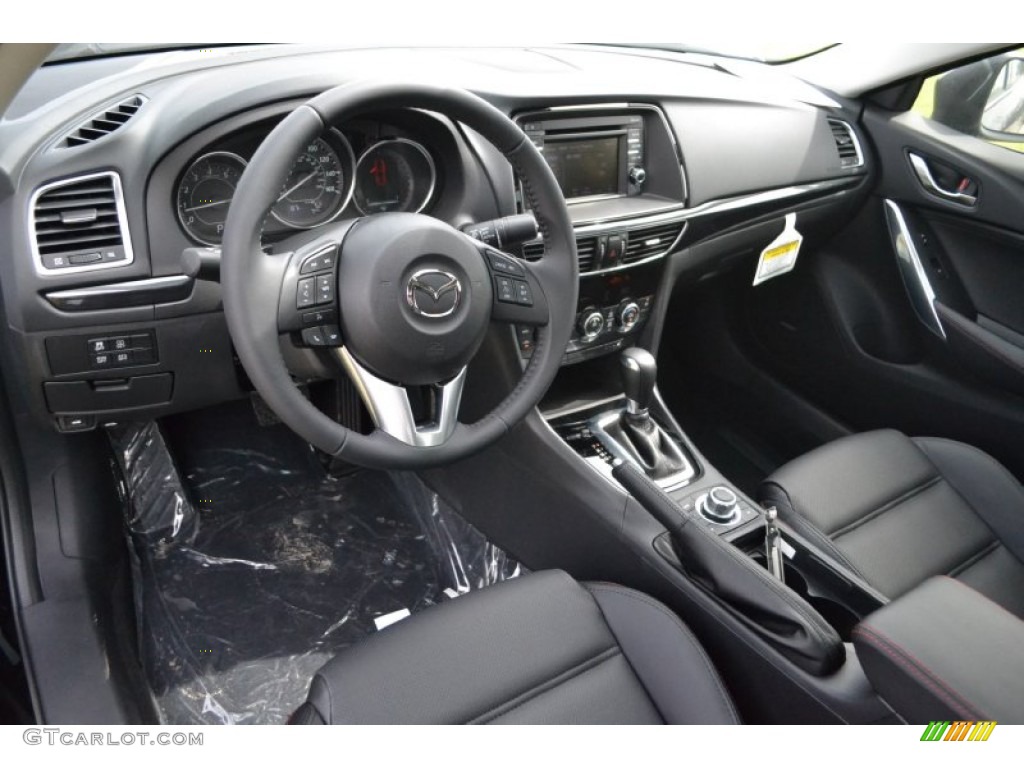 Black Interior 2015 Mazda Mazda6 Grand Touring Photo #97701504