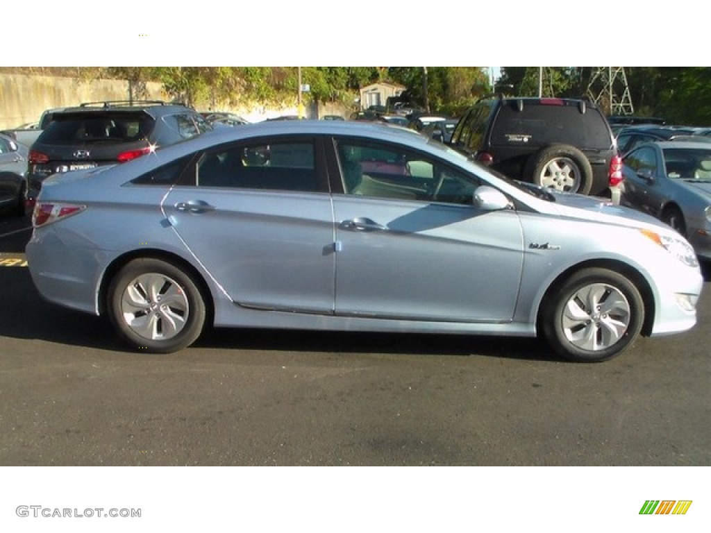 2015 Sonata Hybrid  - Blue Sky Metallic / Gray photo #2