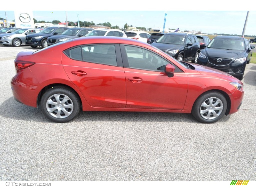 2015 MAZDA3 i Sport 4 Door - Soul Red Metallic / Black photo #6