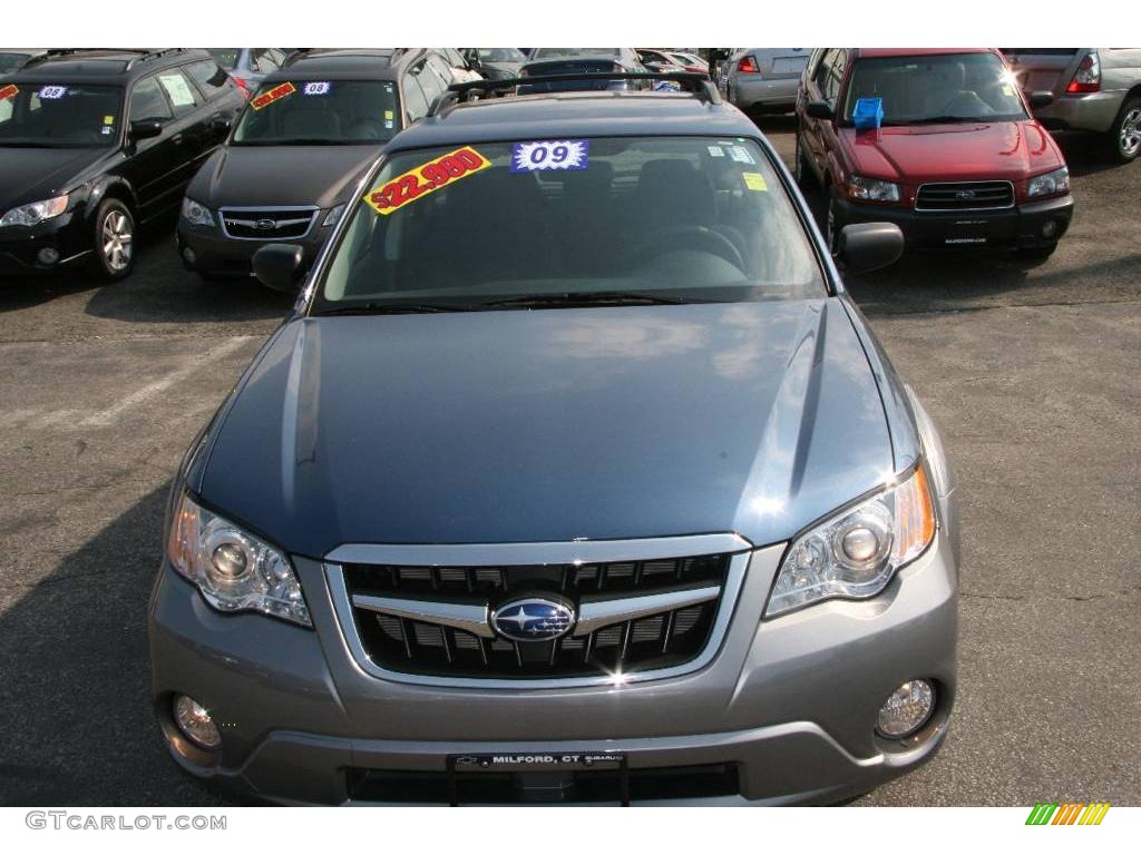 2009 Outback 2.5i Special Edition Wagon - Newport Blue Pearl / Off Black photo #2