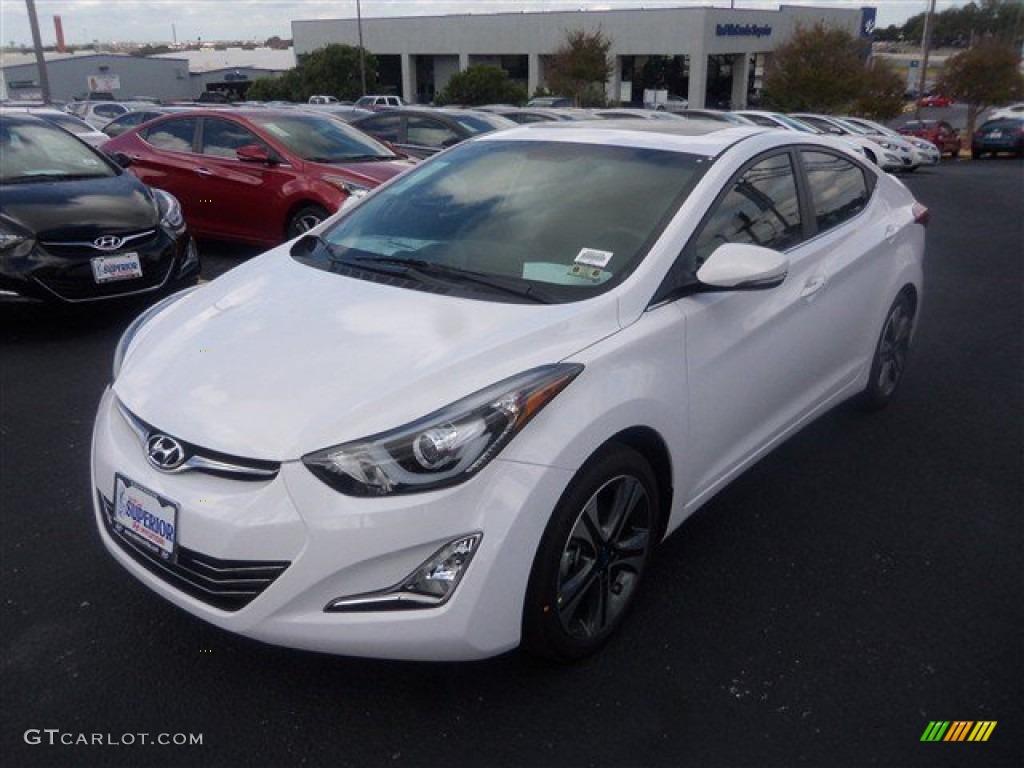 2015 Elantra Sport Sedan - Monaco White / Gray photo #1