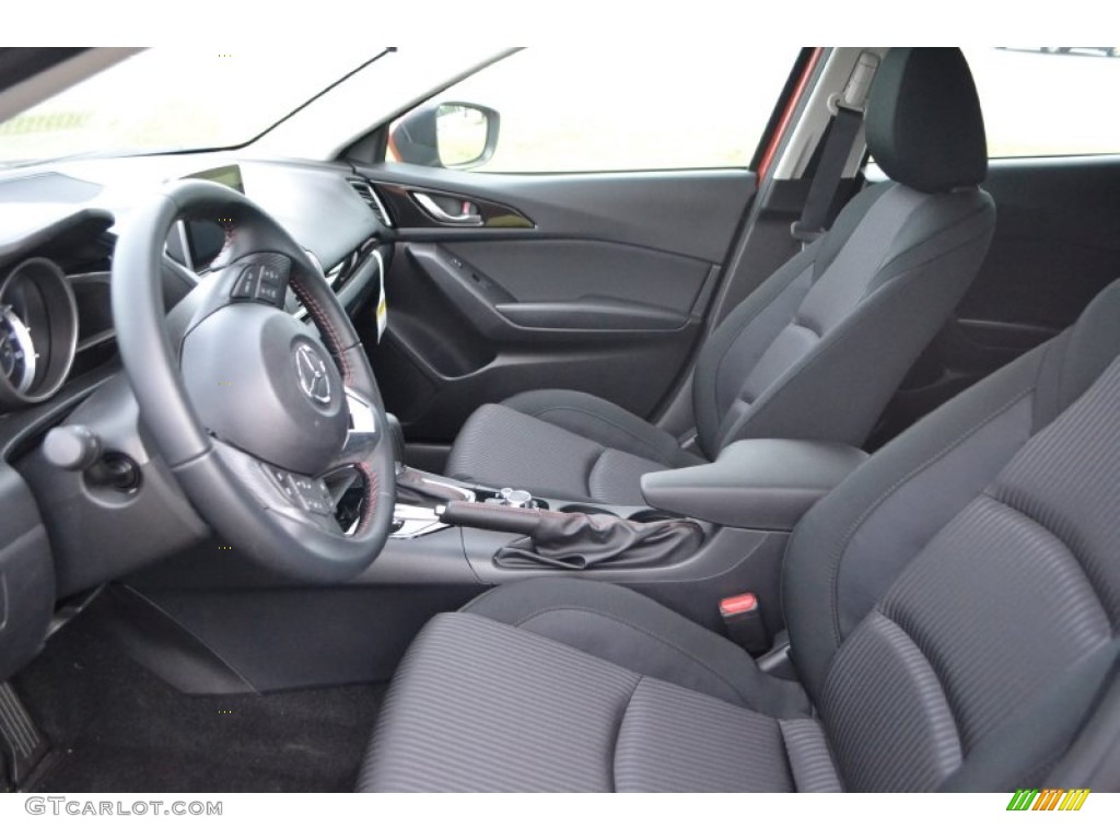 Black Interior 2015 Mazda MAZDA3 i Touring 5 Door Photo #97703399