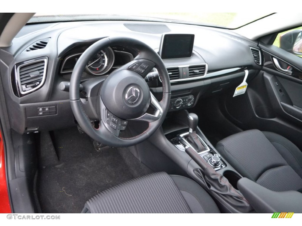 Black Interior 2015 Mazda MAZDA3 i Touring 5 Door Photo #97703415