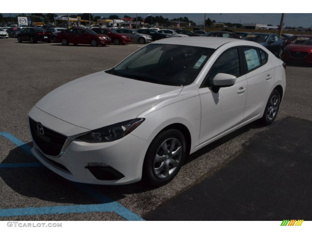 2014 MAZDA3 i Sport 4 Door - Snowflake White Pearl / Black photo #1