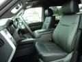 Black 2015 Ford F550 Super Duty Lariat Crew Cab 4x4 Chassis Interior Color