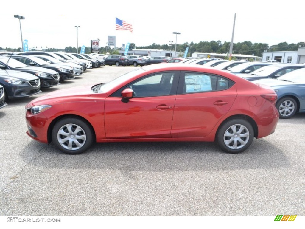 2014 MAZDA3 i Sport 4 Door - Soul Red Metallic / Black photo #2