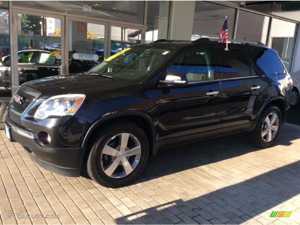 2011 Acadia SLT AWD - Carbon Black Metallic / Ebony photo #1