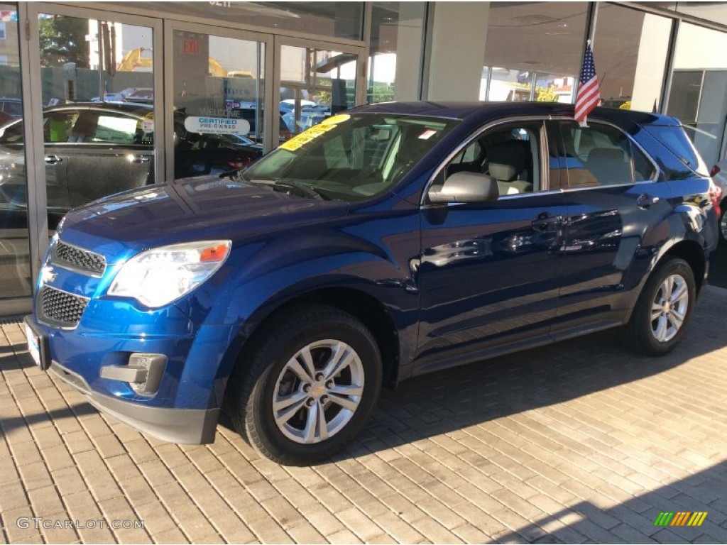 2010 Equinox LS - Navy Blue Metallic / Jet Black/Light Titanium photo #1