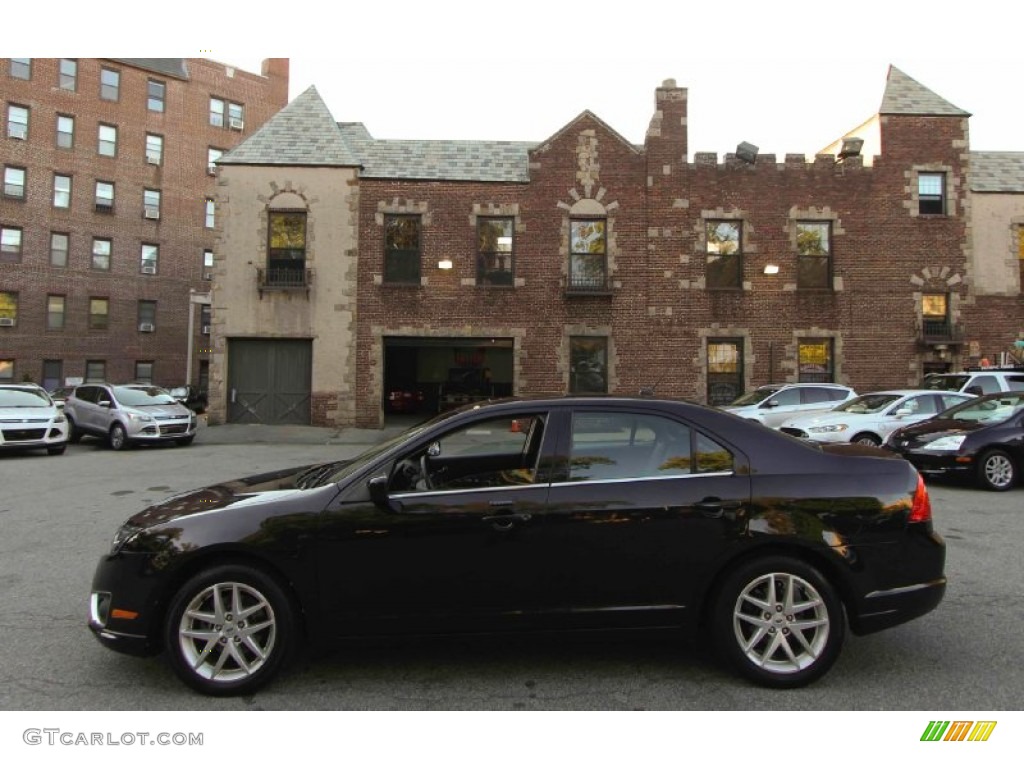 2011 Fusion SEL - Tuxedo Black Metallic / Charcoal Black photo #3