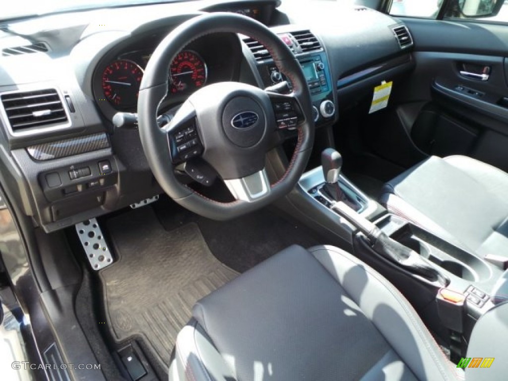 Carbon Black Interior 2015 Subaru WRX Limited Photo #97715665