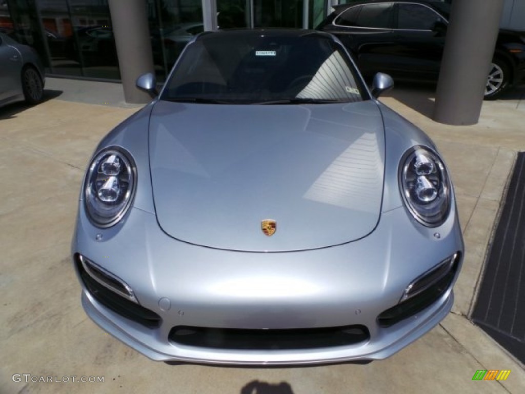 Rhodium Silver Metallic 2015 Porsche 911 Turbo Coupe Exterior Photo #97716276