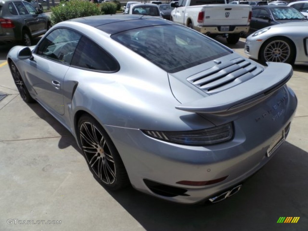 Rhodium Silver Metallic 2015 Porsche 911 Turbo Coupe Exterior Photo #97716330
