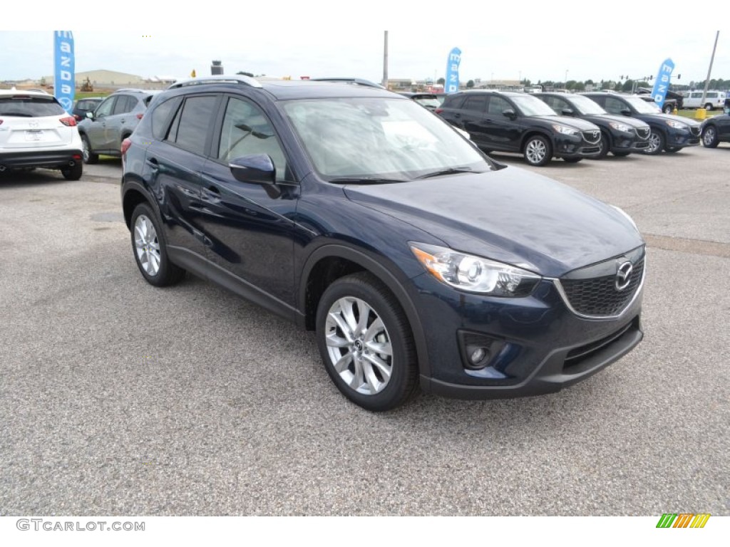 2015 CX-5 Grand Touring - Deep Crystal Blue Mica / Sand photo #5