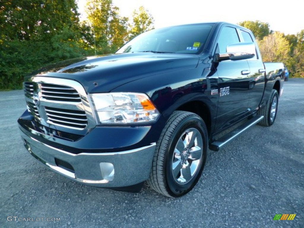 2013 1500 SLT Quad Cab 4x4 - True Blue Pearl / Black/Diesel Gray photo #3